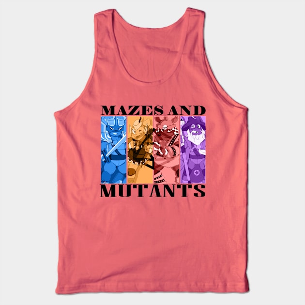 Mazes & Mutants Tank Top by Beansprout Doodles